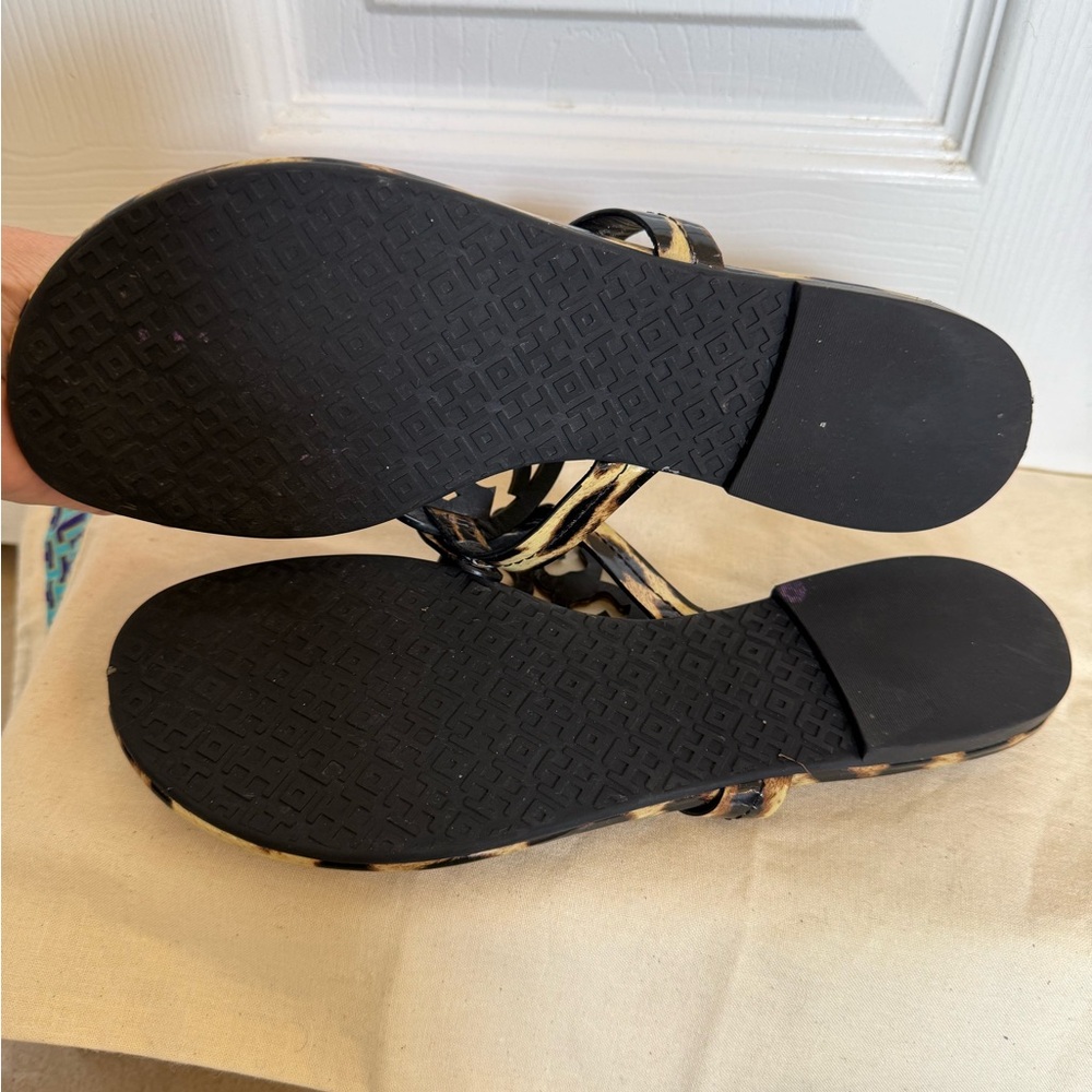 Tory Burch Miller Leopard Print Sandals - Picture 7 of 8